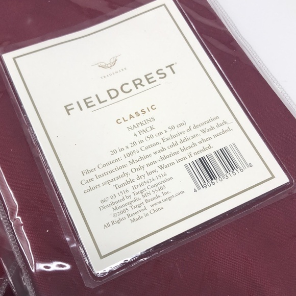NWOT 8 Fieldcrest Napkins! - Picture 6 of 6